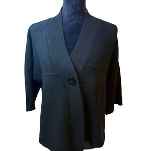 Nine West | Black Women's Single Button Cardigan | Sz L